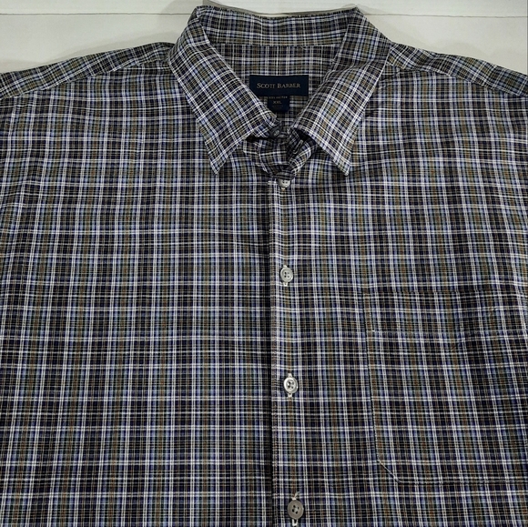 Scott Barber Long Sleeve Plaid Button Down Shirt - Picture 3 of 6